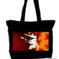 Jimi Hendrix In Concert Large Tote Grocery & Stuff Bag