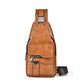 Men Cross Body Bag Sling Backpack Fashion Retro Travel Male Side