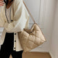 Winter Down Cotton Shoulder Bag Women Waterproof Tote Bags Soft Fluffy