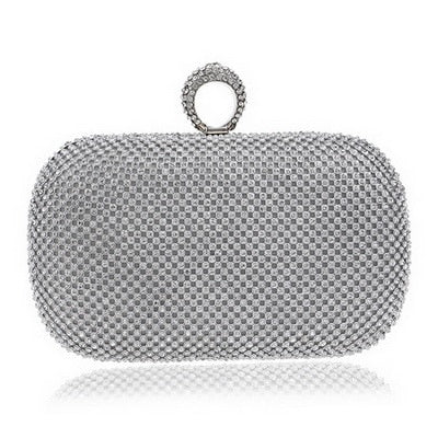 Evening Clutch Bags Diamond-Studded Evening Bag With Chain Shoulder