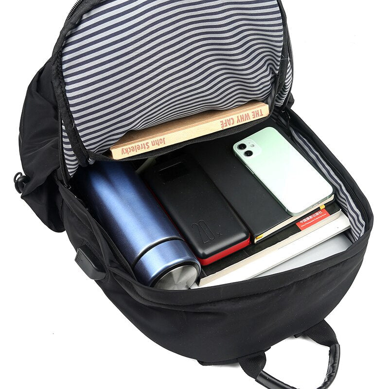 Men's Travel Bag High Quality Fashion Backpack with Charging Port