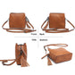 small crossbody bag triple multipockets 2658 TAN