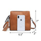 small crossbody bag triple multipockets 2658 TAN