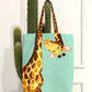 Giraffe Patterned Beach Bag