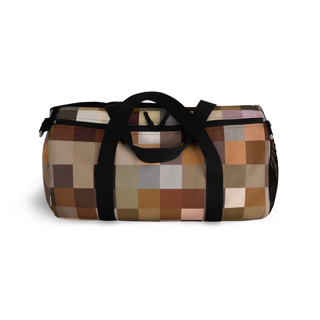 Duffel Bag - Carry on Luggage - Brown Multicolor