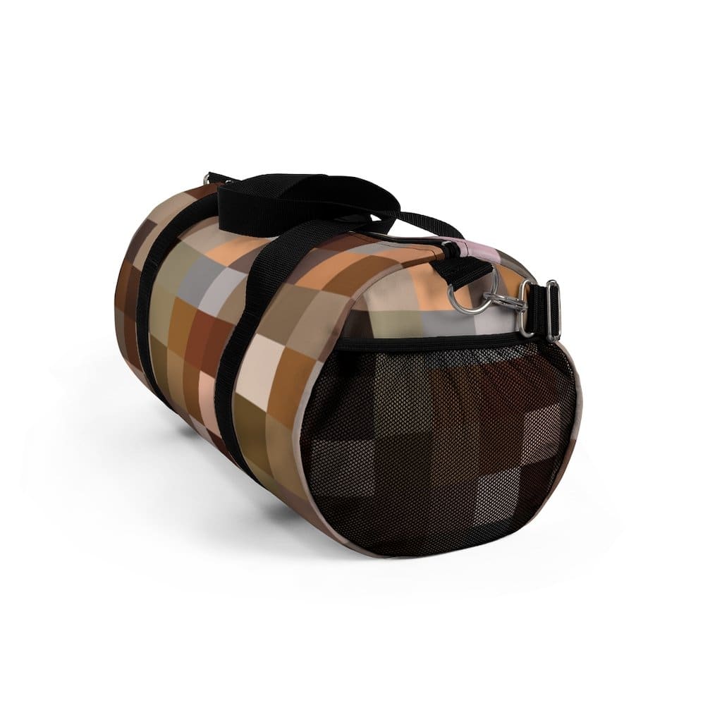 Duffel Bag - Carry on Luggage - Brown Multicolor