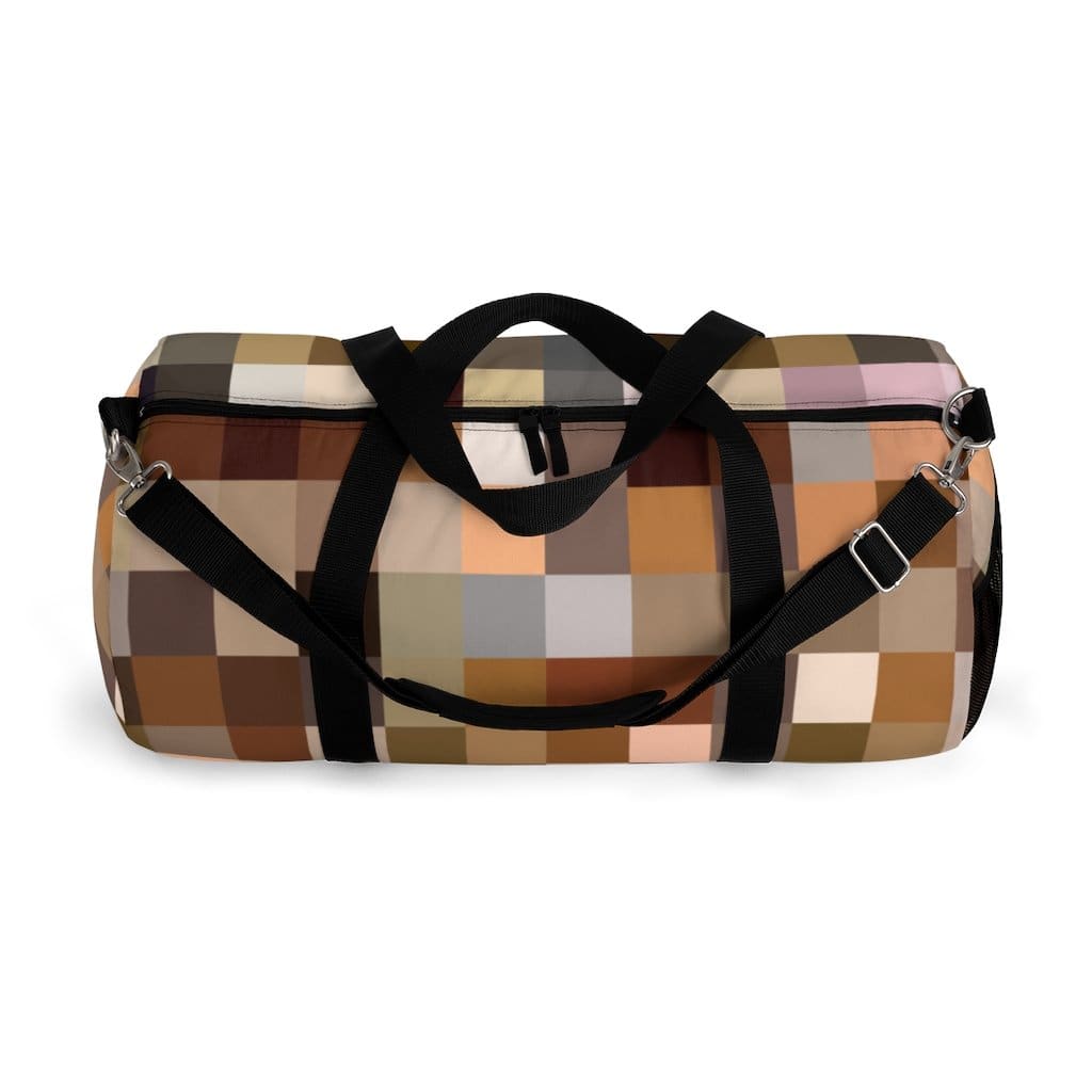 Duffel Bag - Carry on Luggage - Brown Multicolor